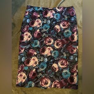 Floral pencil skirt
